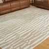 image:imageSignature Design by Ashley Wavy Abstract 8x10 Wool Rug BeigeWhite