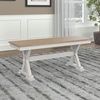 image:imageSignature Design by Ashley Westlinport Farmhouse 48 Dining Bench with Antiqued Finish Antique White