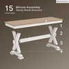 image:imageSignature Design by Ashley Westlinport Farmhouse 48 Dining Bench with Antiqued Finish Antique White
