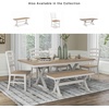 image:imageSignature Design by Ashley Westlinport Farmhouse 48 Dining Bench with Antiqued Finish Antique White