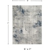 image:imageSignature Design by Ashley Wrenstow Area Rug Contemporary 5x7 BlueGray53 x 73 Rectangular