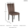 image:imageSignature Design by Ashley Zendalia Upholstered Dining Chairs Set of 2Mocha