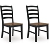 image:imageSignature Design by Ashley 1Piece Wood Dining Bench 48 2Tone FarmhouseDining Chair