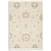 image:imageSignature Design by Ashley Calkin Vintage Indoor Floral Handmade Wool Blend 8 x 10 Rug with Fringe Design Beige amp Light Brown5x7