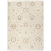 image:imageSignature Design by Ashley Calkin Vintage Indoor Floral Handmade Wool Blend 8 x 10 Rug with Fringe Design Beige amp Light Brown8x10