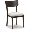 image:imageSignature Design by Ashley Dining Chairs Set of 2 Black Upholstered WoodBlackCream