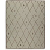 image:imageSignature Design by Ashley Guyford Casual Handmade Wool Indoor 8 x 10 Rug with Geometric Pattern Beige amp Light Brown