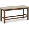 image:imageSignature Design by Ashley Havonplane Counter Height Dining Bench 72Beige  Dark Brown