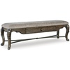 image:imageSignature Design by Ashley Maylee Upholstered Dining Bench 63 Storage