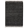 image:imageSignature Design by Ashley Minston Contemporary 5 x 7 Machine Woven Dot Design with Braided Tassel Edge Medium Area Rug High Pile Black amp White5 x 7
