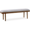 image:imageSignature Design by Ashley Robbinsdale 49 Counter Height Dining Bench Antique WhiteLight Gray  Light Brown