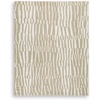 image:imageSignature Design by Ashley Wavy Abstract 8x10 Wool Rug BeigeWhite