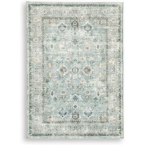 image:imageSignature Design by Ashley Area Rug 5x7 Soft Faux Fur Memory Foam Teal411 x 611 Rectangular