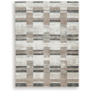 image:imageSignature Design by Ashley Area Rugs Gray Striped 8 x 10 for Living Room53 x 7 Rectangular
