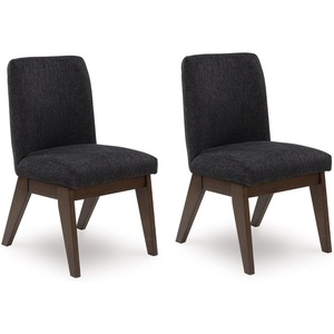 image:imageSignature Design by Ashley Burkhaus Dining Chair with Arms Set of 2Dark Brown