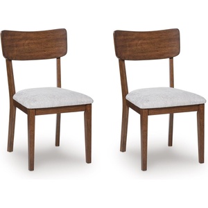 image:imageSignature Design by Ashley Dining Chairs Set of 2 Black Upholstered WoodWalnutGray