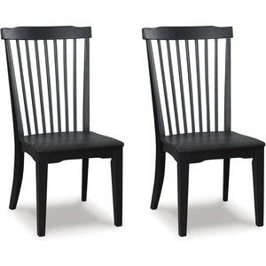 image:imageSignature Design by Ashley Galliden Urban Upholstered Armless Dining Chair Set of 2 Black amp Light GrayBlack