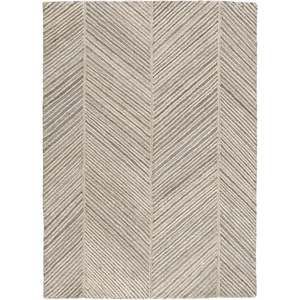 image:imageSignature Design by Ashley Leaford Hand Tufted Chevron 78 x 10 Area Rug 6mm Pile Taupe