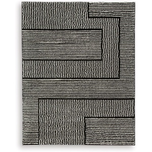 image:imageSignature Design by Ashley Living Room Area Rug Black Geometric 8x10