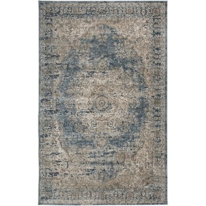 image:imageSignature Design by Ashley South Traditional 8 x 10 Low Pile Faded Motif Effect Area Rug Blue amp Beige8 x 10 Rectangular