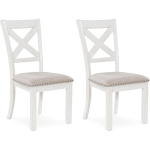 image:imageSignature Design by Ashley Upholstered Dining Chair Set of 2 WhiteWhite