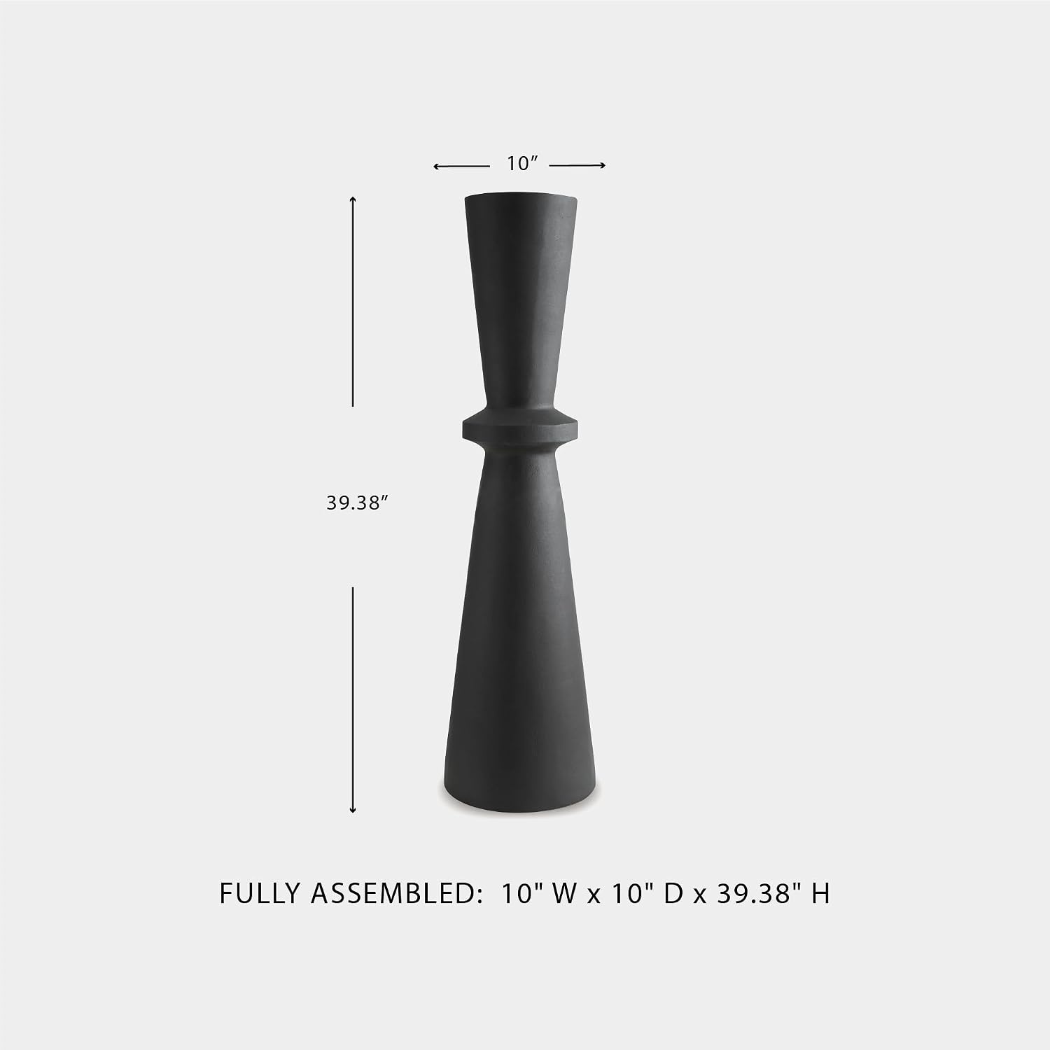 image:imageSignature Design by Ashley Collisten 39 Tall Black Floor Vase10 W x 10 D x 39 H