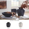 image:imageSignature Design by Ashley 12 Inch Rustic Ceramic Vase Distressed WhiteBlack