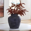 image:imageSignature Design by Ashley 12 Inch Rustic Ceramic Vase Distressed WhiteBlack
