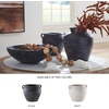 image:imageSignature Design by Ashley 12 Inch Rustic Ceramic Vase Distressed WhiteBlack