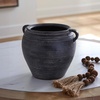 image:imageSignature Design by Ashley 12 Inch Rustic Ceramic Vase Distressed WhiteBlack