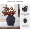 image:imageSignature Design by Ashley 12 Inch Rustic Ceramic Vase Distressed WhiteBlack