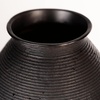 image:imageSignature Design by Ashley 12 Inch Rustic Ceramic Vase Distressed WhiteDark Brown