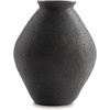 image:imageSignature Design by Ashley 12 Inch Rustic Ceramic Vase Distressed WhiteDark Brown