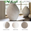 image:imageSignature Design by Ashley 12 Inch Rustic Ceramic Vase Distressed WhiteTan