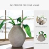 image:imageSignature Design by Ashley 12 Inch Rustic Ceramic Vase Distressed WhiteTan