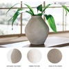 image:imageSignature Design by Ashley 12 Inch Rustic Ceramic Vase Distressed WhiteTan