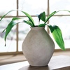image:imageSignature Design by Ashley 12 Inch Rustic Ceramic Vase Distressed WhiteTan