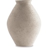 image:imageSignature Design by Ashley 12 Inch Rustic Ceramic Vase Distressed WhiteTan