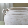 image:imageSignature Design by Ashley 12 Inch Rustic Ceramic Vase Distressed WhiteWhite