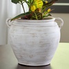image:imageSignature Design by Ashley 12 Inch Rustic Ceramic Vase Distressed WhiteWhite