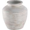 image:imageSignature Design by Ashley 12 Inch Rustic Ceramic Vase Distressed WhiteWhite