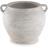 image:imageSignature Design by Ashley 12 Inch Rustic Ceramic Vase Distressed WhiteWhite