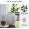 image:imageSignature Design by Ashley 12 Inch Rustic Ceramic Vase Distressed WhiteWhite