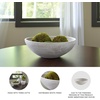 image:imageSignature Design by Ashley 16 Large Rustic Black Ceramic Centerpiece BowlWhite