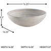 image:imageSignature Design by Ashley 16 Large Rustic Black Ceramic Centerpiece BowlWhite