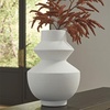 image:imageSignature Design by Ashley 18 Inch Tall White Geometric Polyresin VaseWhite