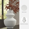 image:imageSignature Design by Ashley 18 Inch Tall White Geometric Polyresin VaseWhite