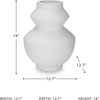 image:imageSignature Design by Ashley 18 Inch Tall White Geometric Polyresin VaseWhite