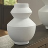 image:imageSignature Design by Ashley 18 Inch Tall White Geometric Polyresin VaseWhite