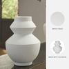 image:imageSignature Design by Ashley 18 Inch Tall White Geometric Polyresin VaseWhite